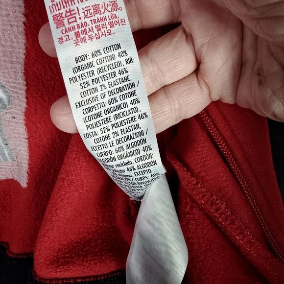 Star Wars Darth Vader Varsity Jacket Boys 7 8 Red Black Disney Graphic Fleece - Picture 9 of 15